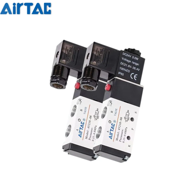 

AIRTAC 4V210-08 4V310-10 4V410-15 Pneumatic Electric Solenoid Valve Directional Control Magnetic Valve 24V 220V