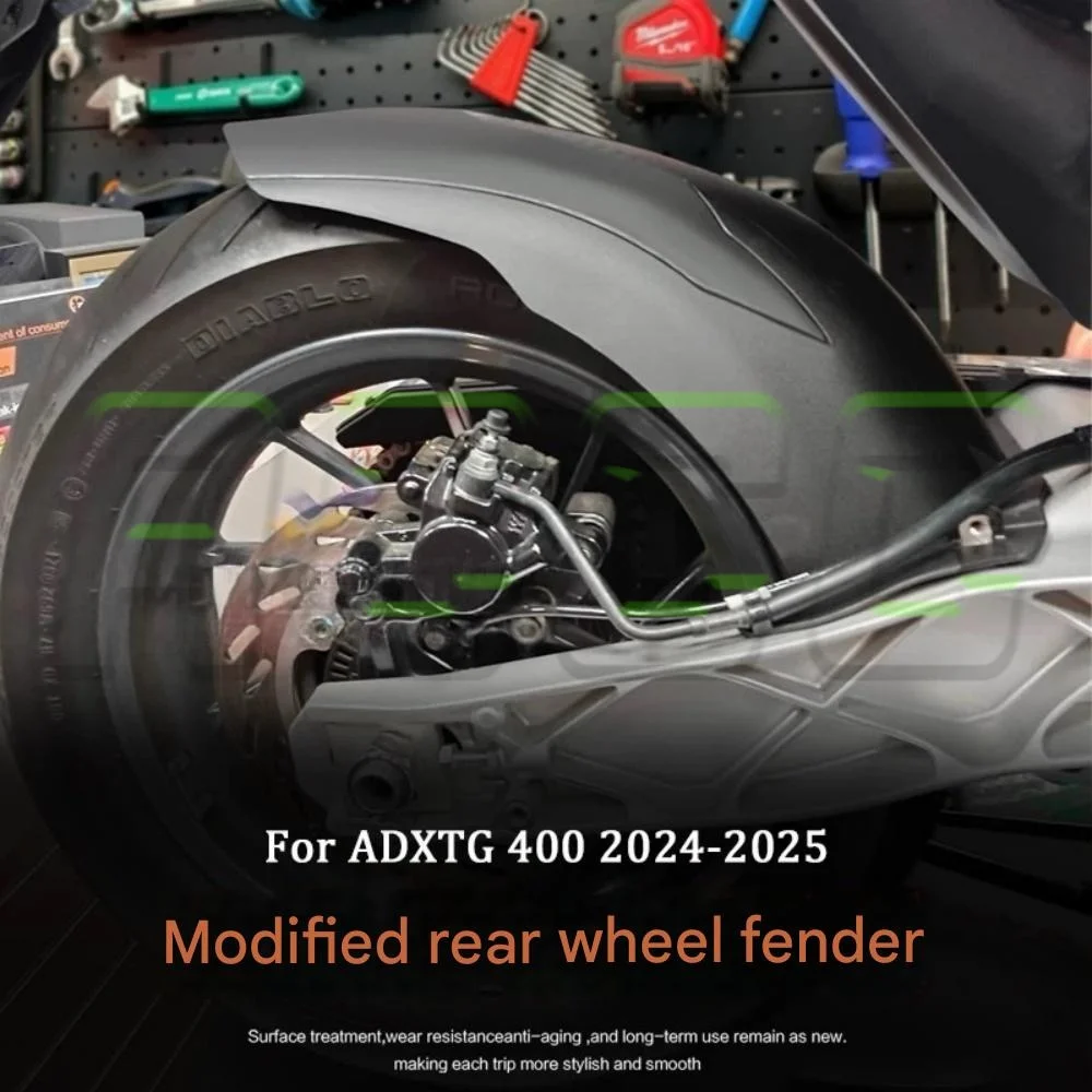 For SYM ADXTG400 ADX TG400 Modified Lengthen Rear Mud Guard Rear Fender Extender Mod Parts