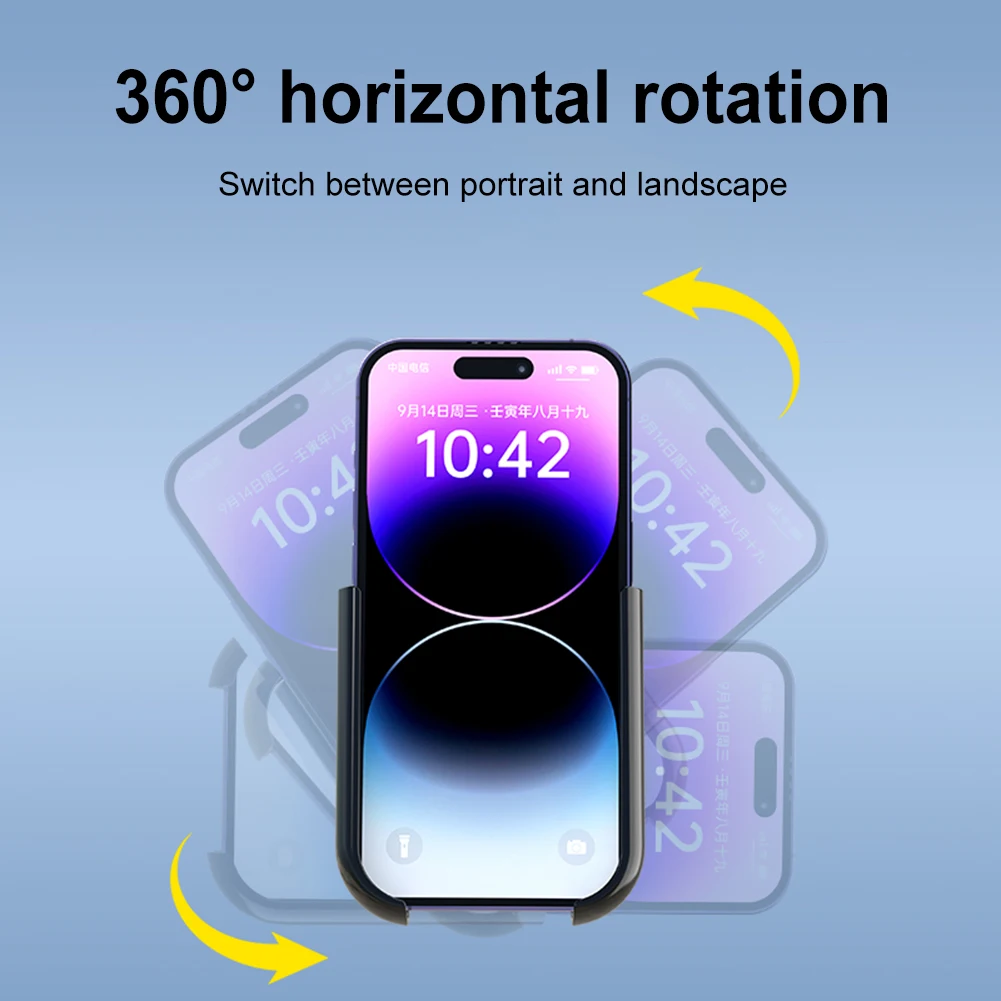 

Bicycle Phone Mount Stand 360° Rotation Motorcycle Mobile Phone Mount Bicycle Navigation Phone Bracket for 4.2-7.5 Inch Phone