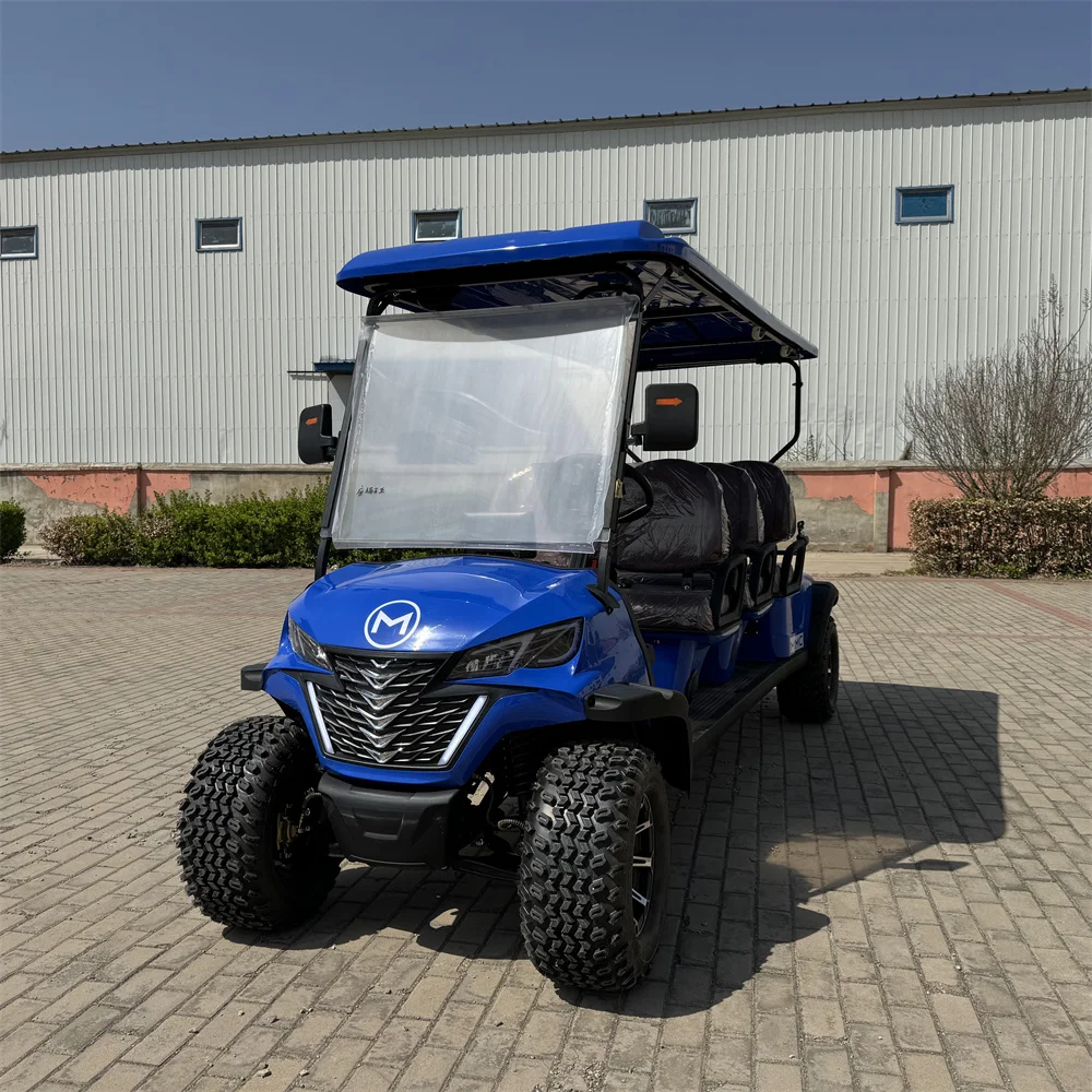 4 6 8 Seater MMC Hunting Club Street Legal Utility Vehicle Car 48/60/72V Lithium Electric Golf Cart