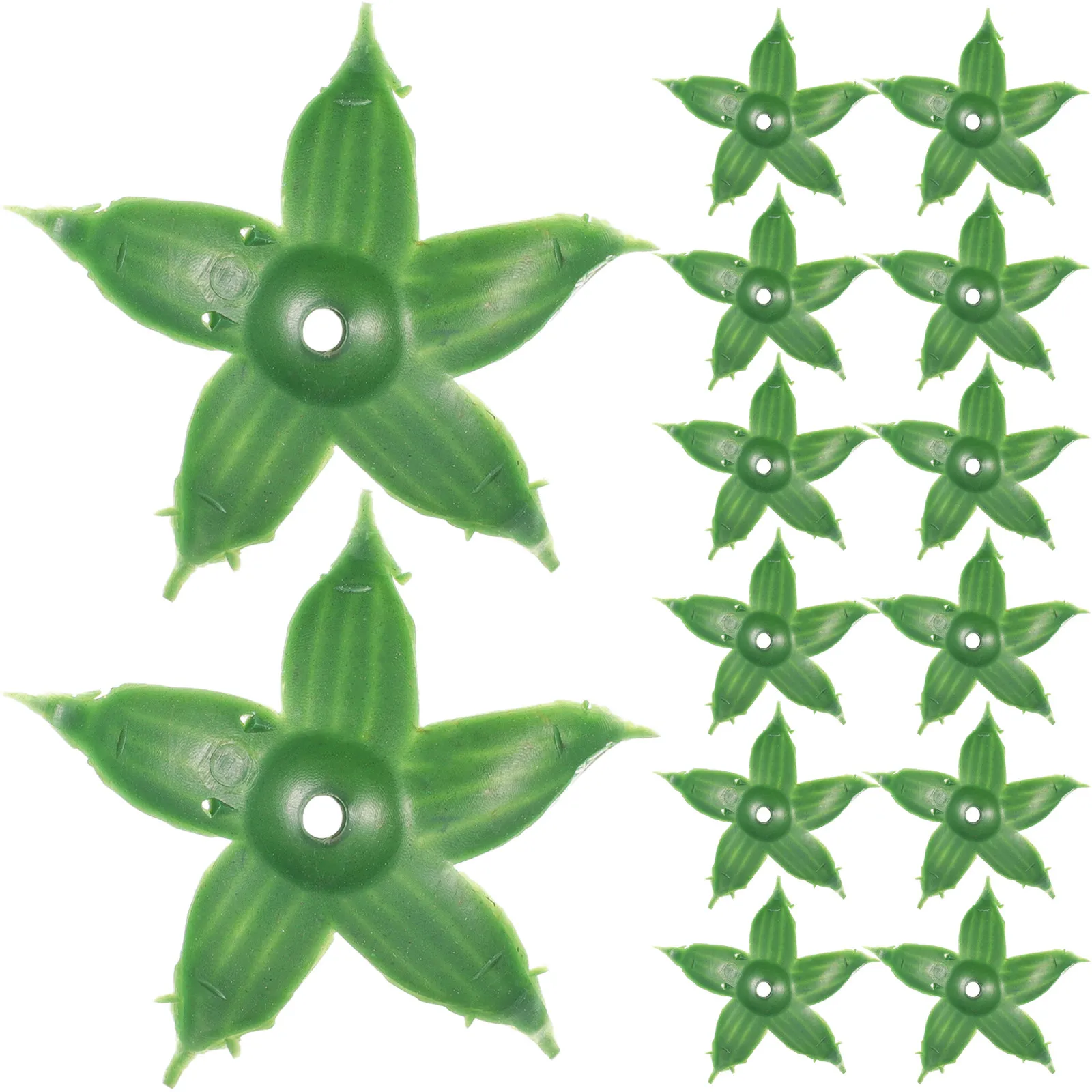 

120Pcs Artificial Flower Sepals Plastic Calyxes DIY Rose Flower Receptacles Fake Floral Materials for Craft Projects