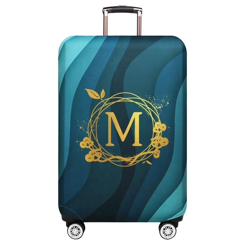 Luggage Covers 18-32inch Protector Travel Luggage Suitcase Protective Cover Stretch Dust Covers Print Wreath Letter Series