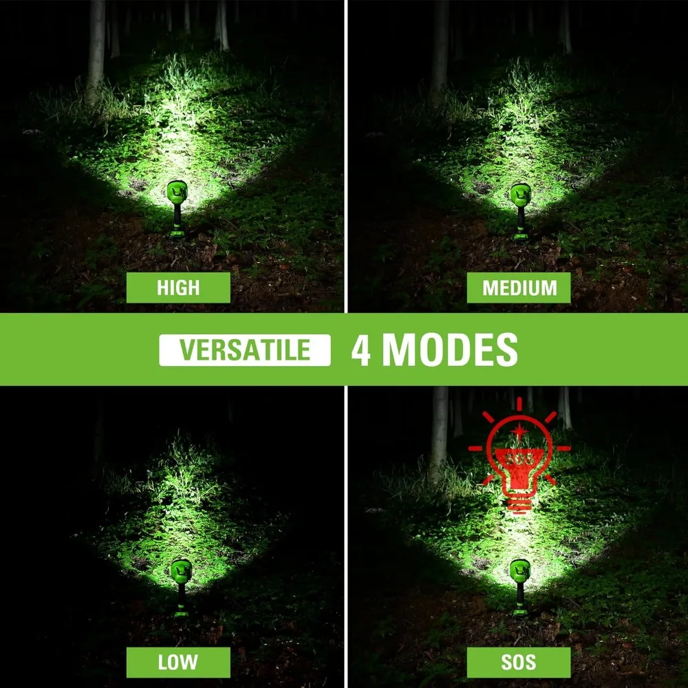 Greenworks-Kit d'éclairage LED 24V, avec batterie 2Ah et chargeur