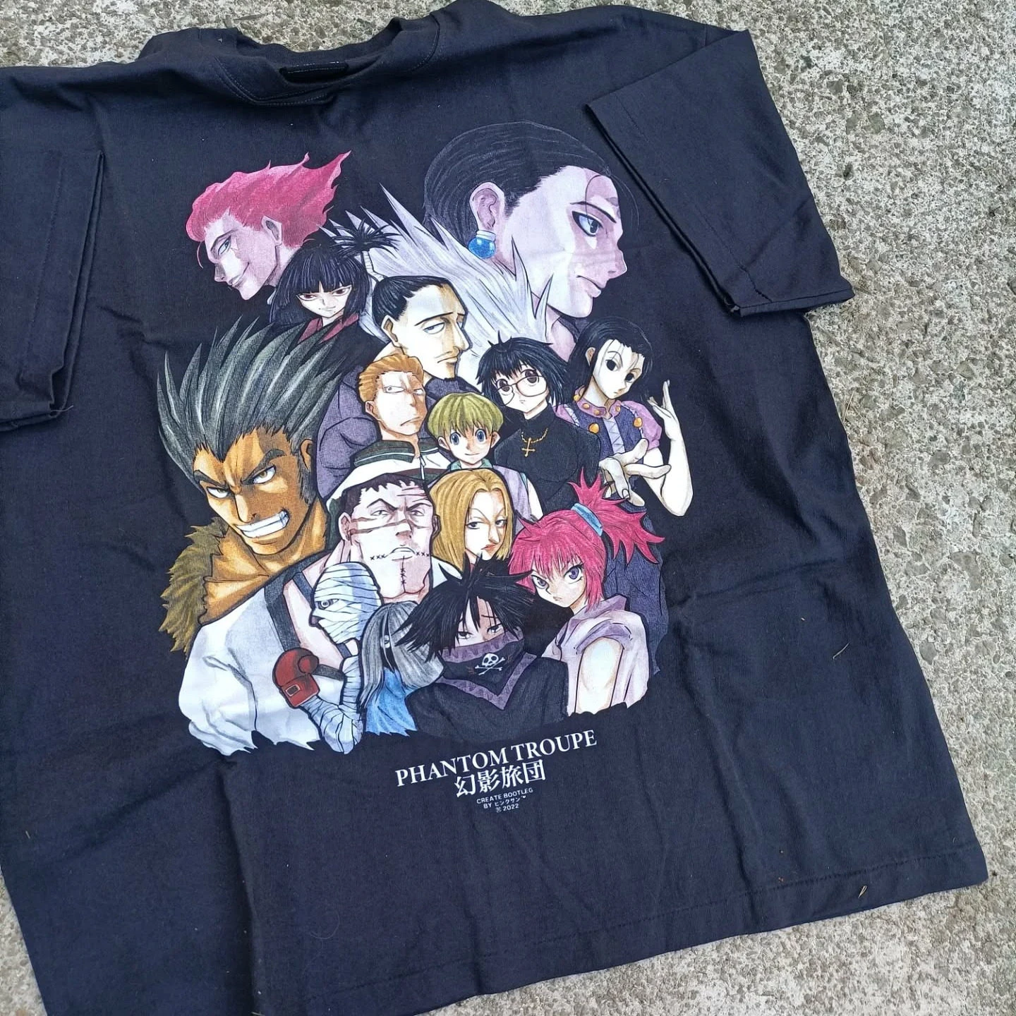 Hunter X Hunter Anime Phantom Troupe Genei Ryodan Grafik-T-Shirt Baumwolle Herren Damen T-Shirt Sommer Streetwear – Detail 2