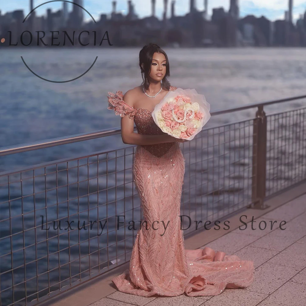

Colorful Crystal Prom Dress 2025 Illusion Sequin Glitter Mermaid Skinny Evening Party Gown Customized Sleeveless فساتين س