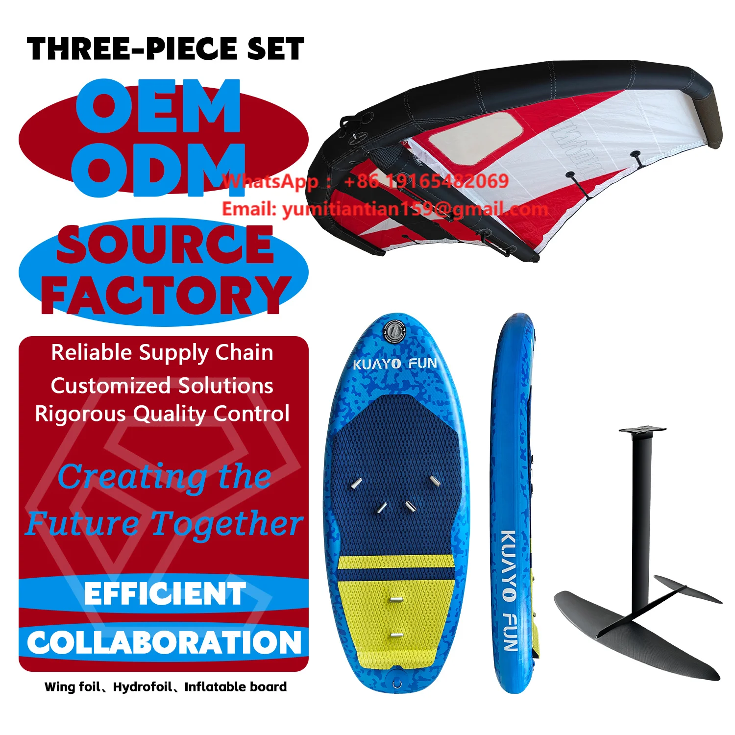2026 New Arrivals Wingfoil Kitesurf Set Carbon Wingfoil Kite Surf Beginner Foil Electric Surfboard Paraglider Waterplay Surfing