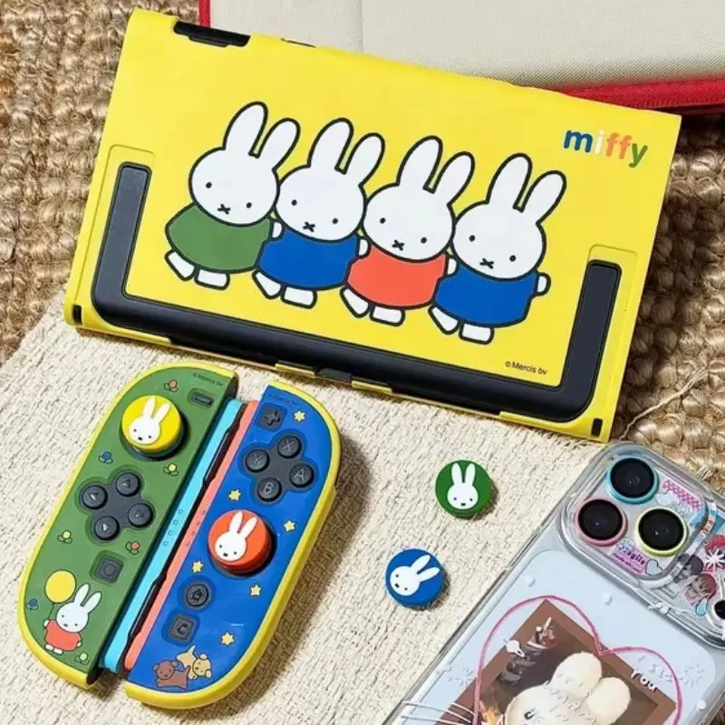 

In Stock Miffy Co-Branded Protective Case For Nintendo Switch 2 Ns2 Semi Transparent Cover With Button Caps Game Accessory Gift