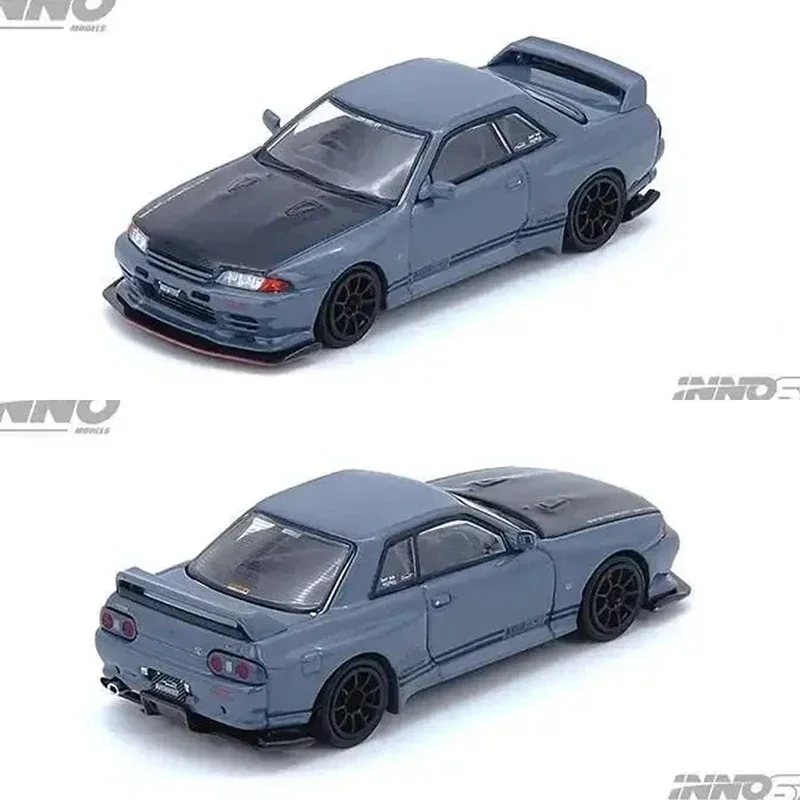 

PreSale INNO 1:64 TOP SECRET Nissan Skyline R32 GTR Stealth Grey Diecast Diorama Car Model Collection Miniature Toys