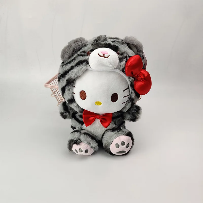 20CM Sanriod Toys Kawaii Tiger Transformation Kuromi Mymelody Cinnamorol Colorful Plush Toy Pillow Xmas Gift