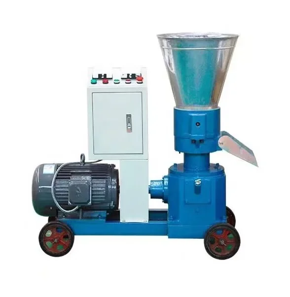 Mobile wood sawdust pelleting machine/fertilizer pelletizer small feed pellet mill diesel engine for sales