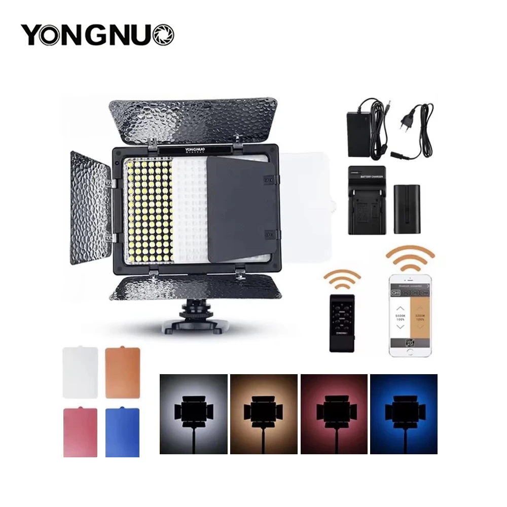 YONGNUO YN300 III YN-300 III 3200K-5500K CRI95 Светодиодный фото- и видеосвет для камеры, опционально в комплекте с адаптером переменного тока + аккумуляторный комплект