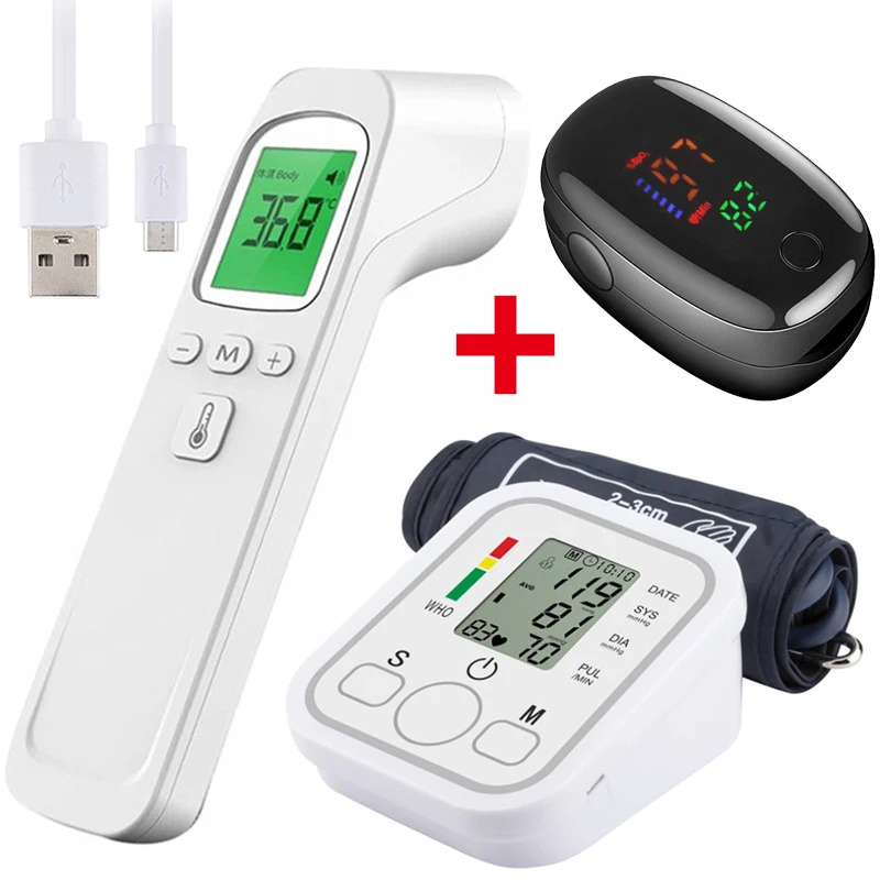 Automatic Digital ARM Blood Pressure Monitor Sphygmomanometer Tonometer Tensiometer Heart Rate Pulse Meter BP Monitor Healthy