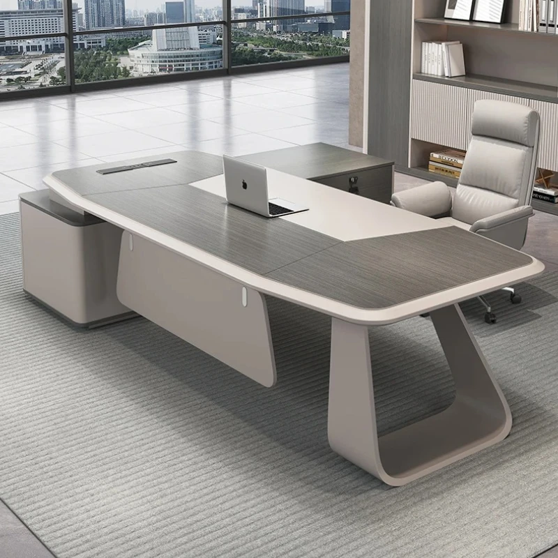 

L Shaped Designer Office Desks Designer Asthetic High Quality Long Computer Desks Standing Mesa Escritorio Office Furniture