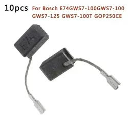 10 adet Karbon Fırçalar 6.5 × 8 × 13mm Bosch E74 GWS7-125 GWS7-100T GOP250CE Elektrik Motorları Elektrikli El Aletleri Yedek Parça Değiştirme