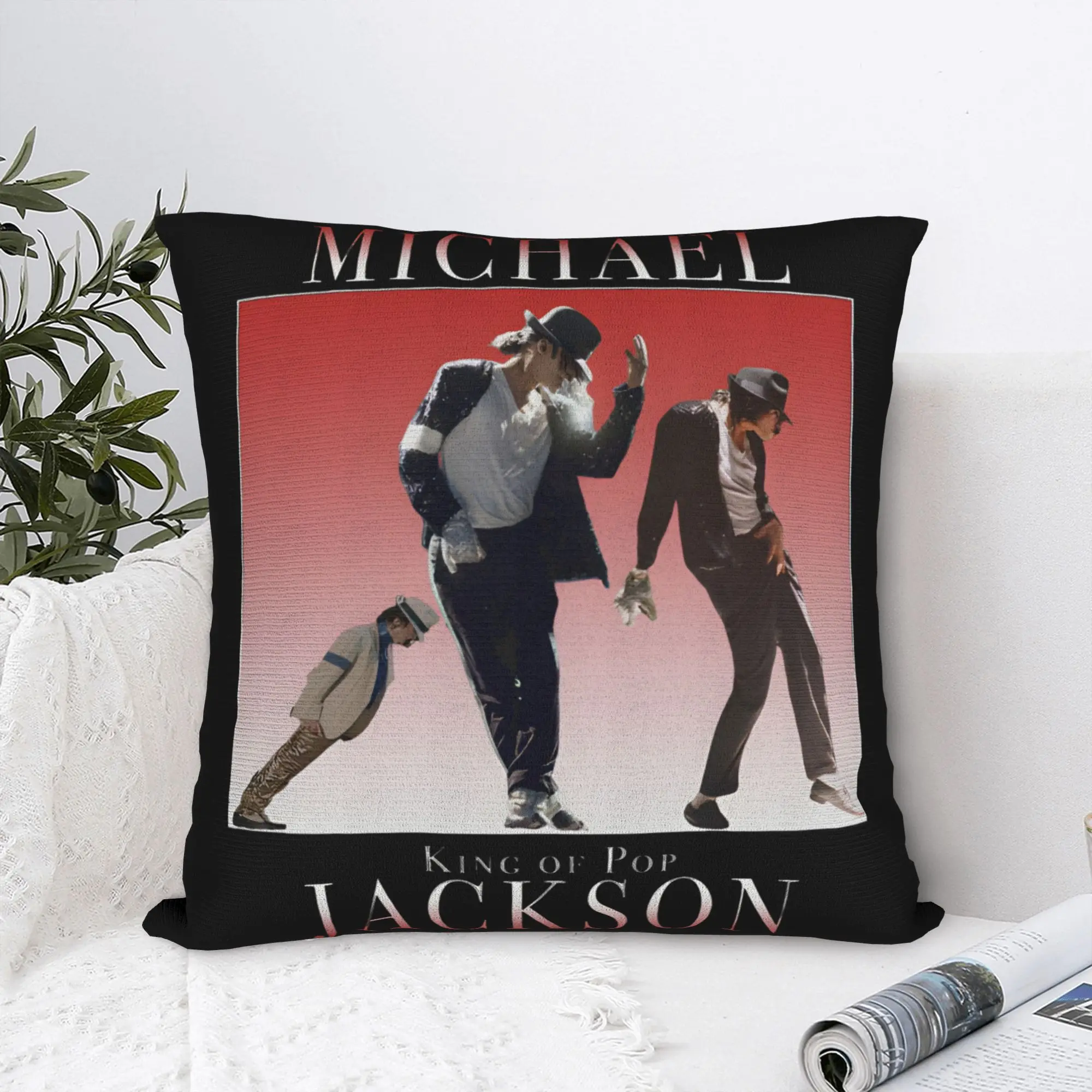 Michael Jackson Dance Poster Pillow Case  Print Pillow Cover Fashion Cushion Cover For Sofa Couch Bed Living Room