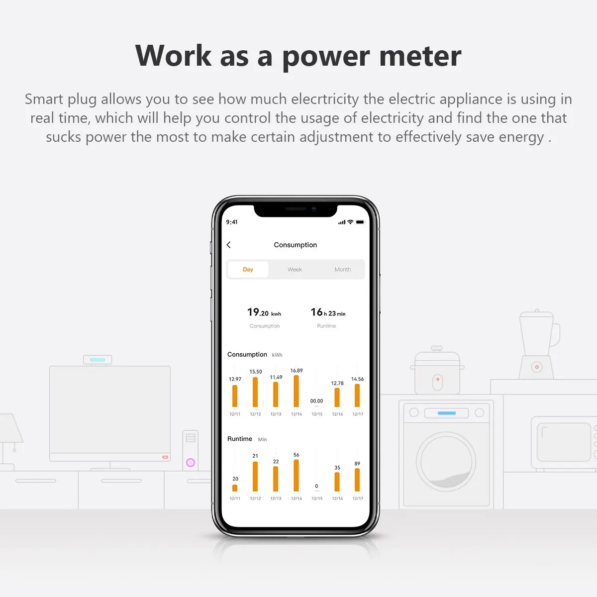 IMOU CE1 Smart Socket spina ue con monitoraggio dell'energia di alimentazione telecomando supporto per il controllo vocale Alexa Google Assistant 220-240V