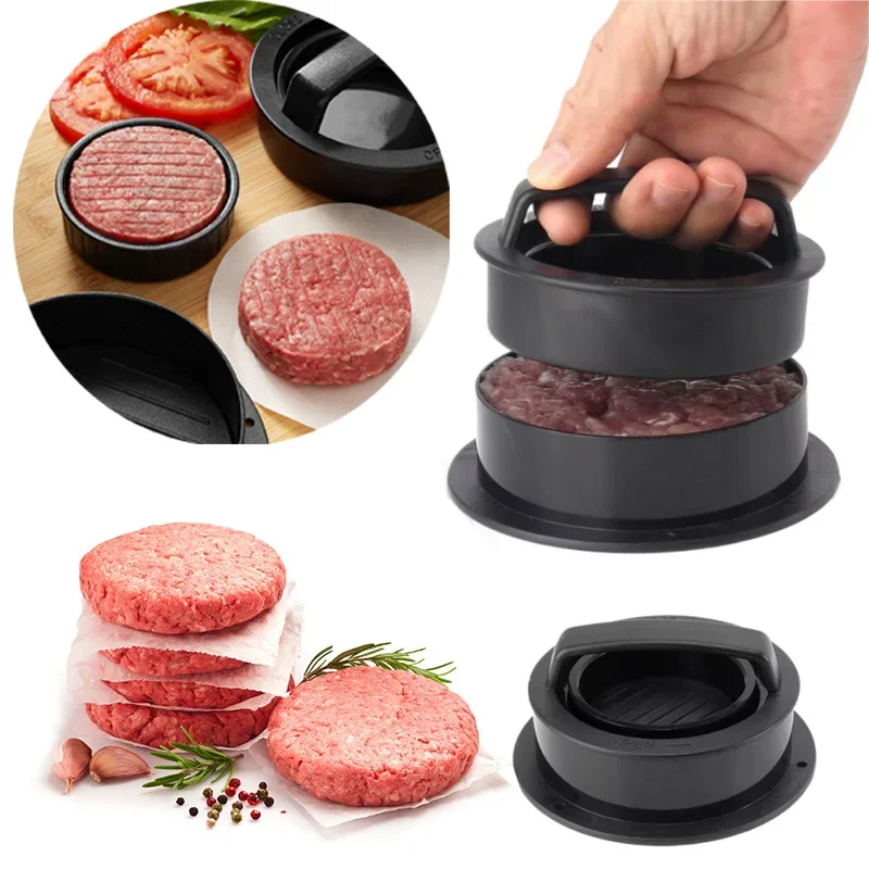 Hamburger Meat Press Maker Round Shape Non-Stick Stuffed Burger Patties Beef Grill Pie Press Mould Maker Kitchen Accessories