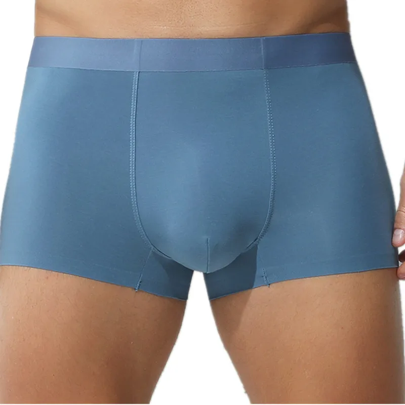 

Mens Underwear Boxers Modal Seamless Panties Man Solid Antibacterial U Pouch Underpants Male Boxershorts Ropa Interior Hombre