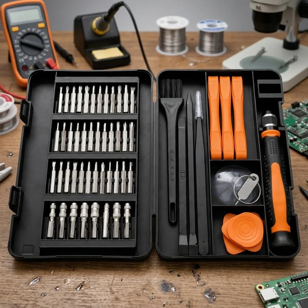 58 In Screwdriver Set For Cr-V Steel Bits With Magnetic Driver For Electronics Phone Computer Repair Tool Kit