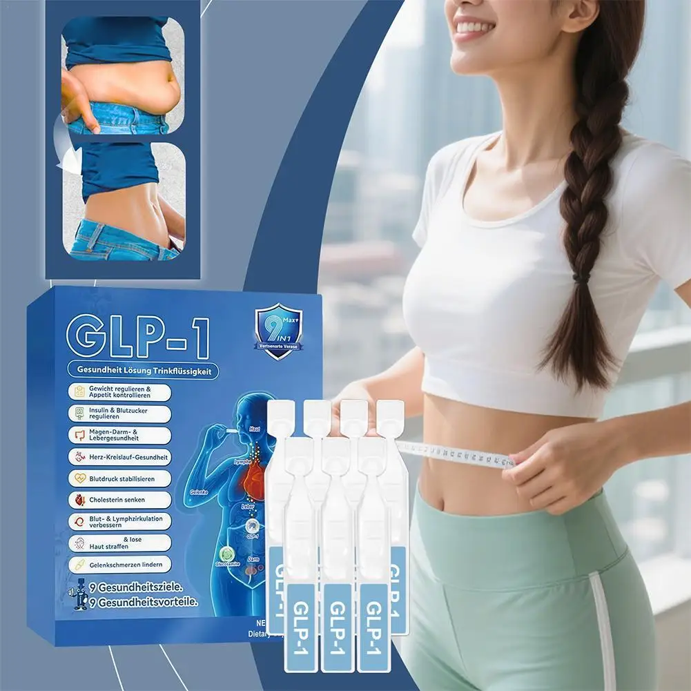 GLP-1 9in1 Peptide Complex Oral Solution Balance Metabolism Improves Sleep Improve Body Contouring Daily Health Supplement Drops