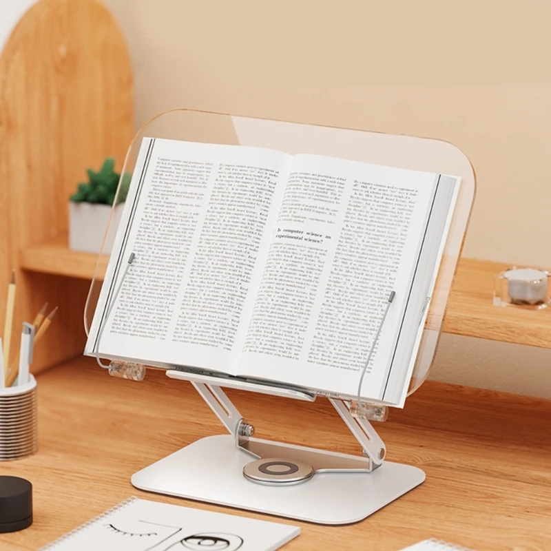 

Reading Tablet Stand Multiple Purposes Tablets Pad Holder Bracket Clear Acrylic Adjustable Desktop Reading Bookshelf