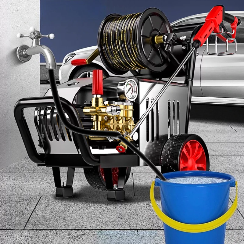 

High Power Industrial Commercial Car Washer – 220V High Pressure Water Gun Pump Cleaning Machine Professional Vehicle Wash JT40