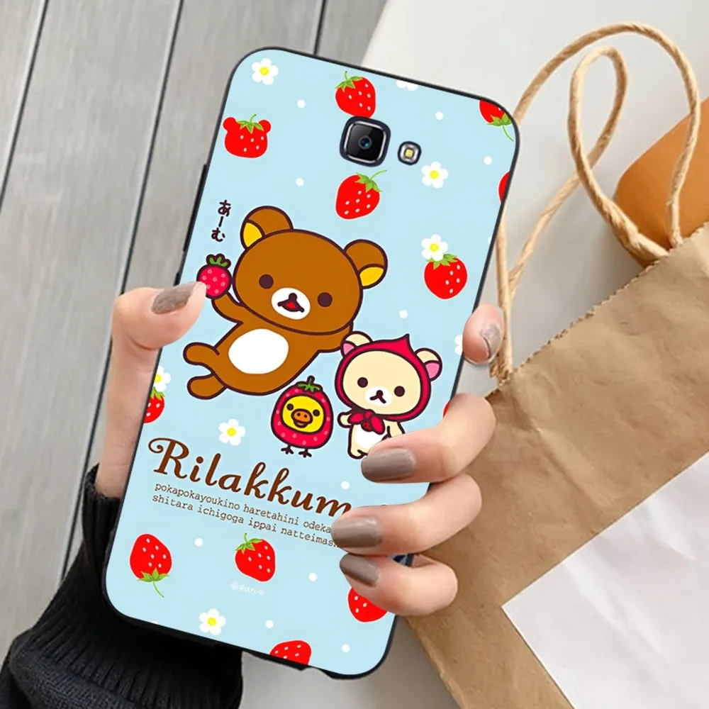 Cute R-Rilakkumas Bear Phone Case For Samsung J 7 plus 7core J7 neo J6 plus prime J6 J4 J5 Mobile Cover