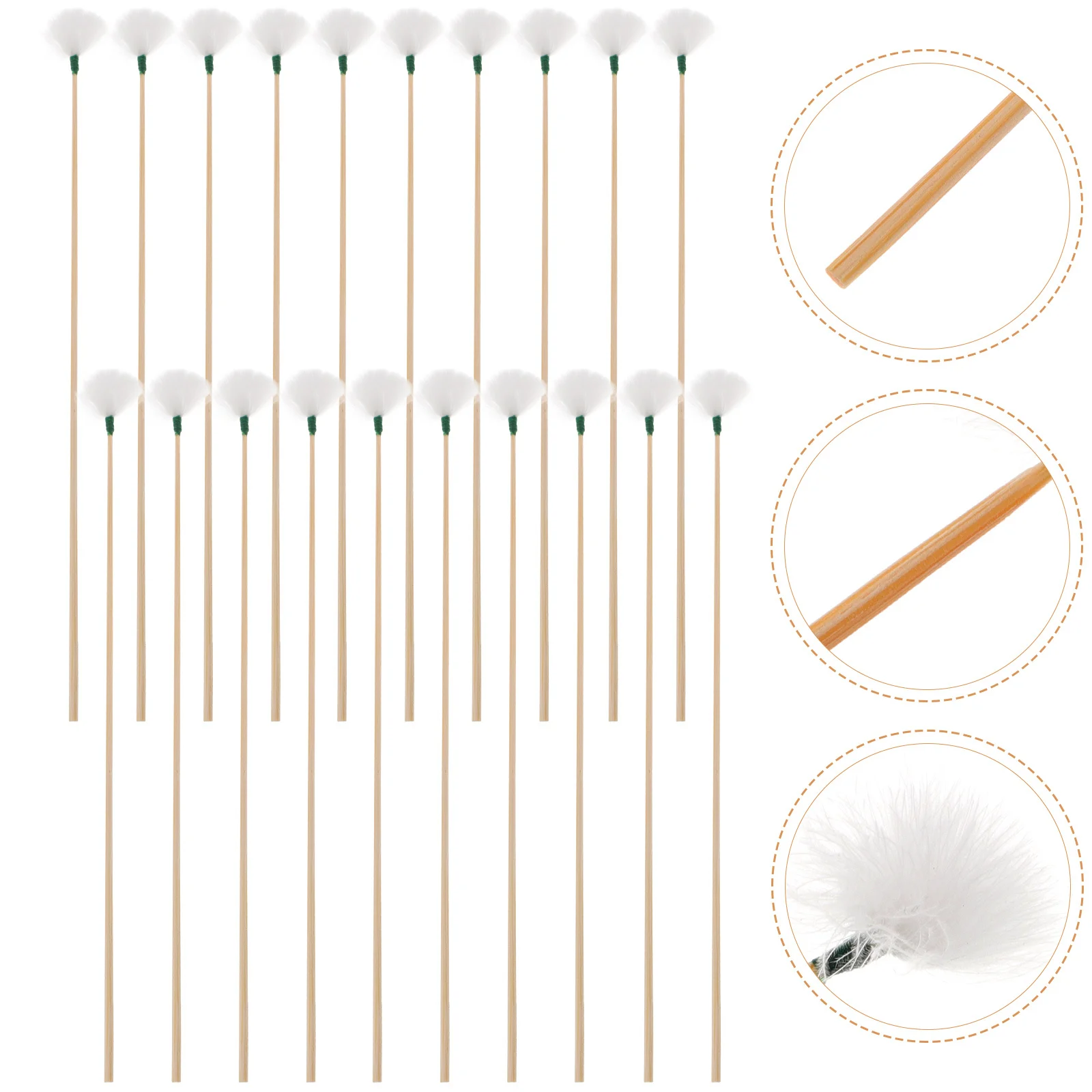 

20Pcs Earwax Removal Tools Bamboo Goose Hair Ear Cleaning Kit Lightweight Portable Easy Clean Ear Picker Set Earwax Picker