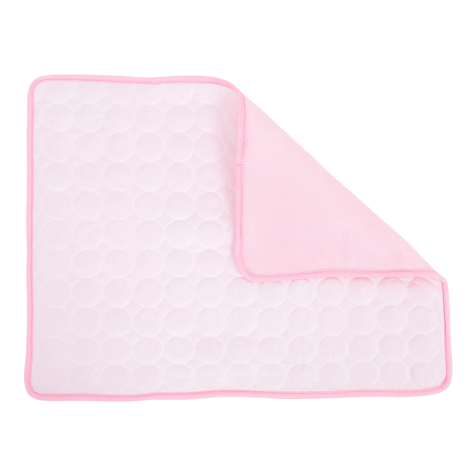 

Cooling Mat for Pets Pink Size L Smooth Breathable Cozy Bed Widely Use for Dogs Cats Chairs to Store