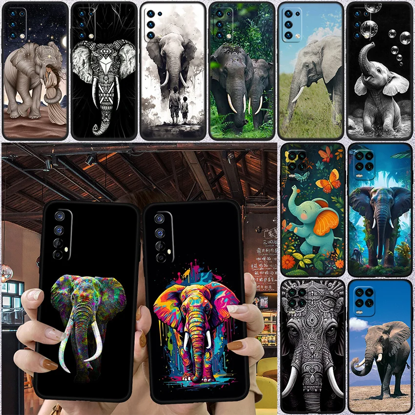 IM3 Animal Elephant Phone Case for Samsung Galaxy S20 S21 S22 Ultra FE + Plus A21S A22 A24 A25 A26 A30 A30S A31