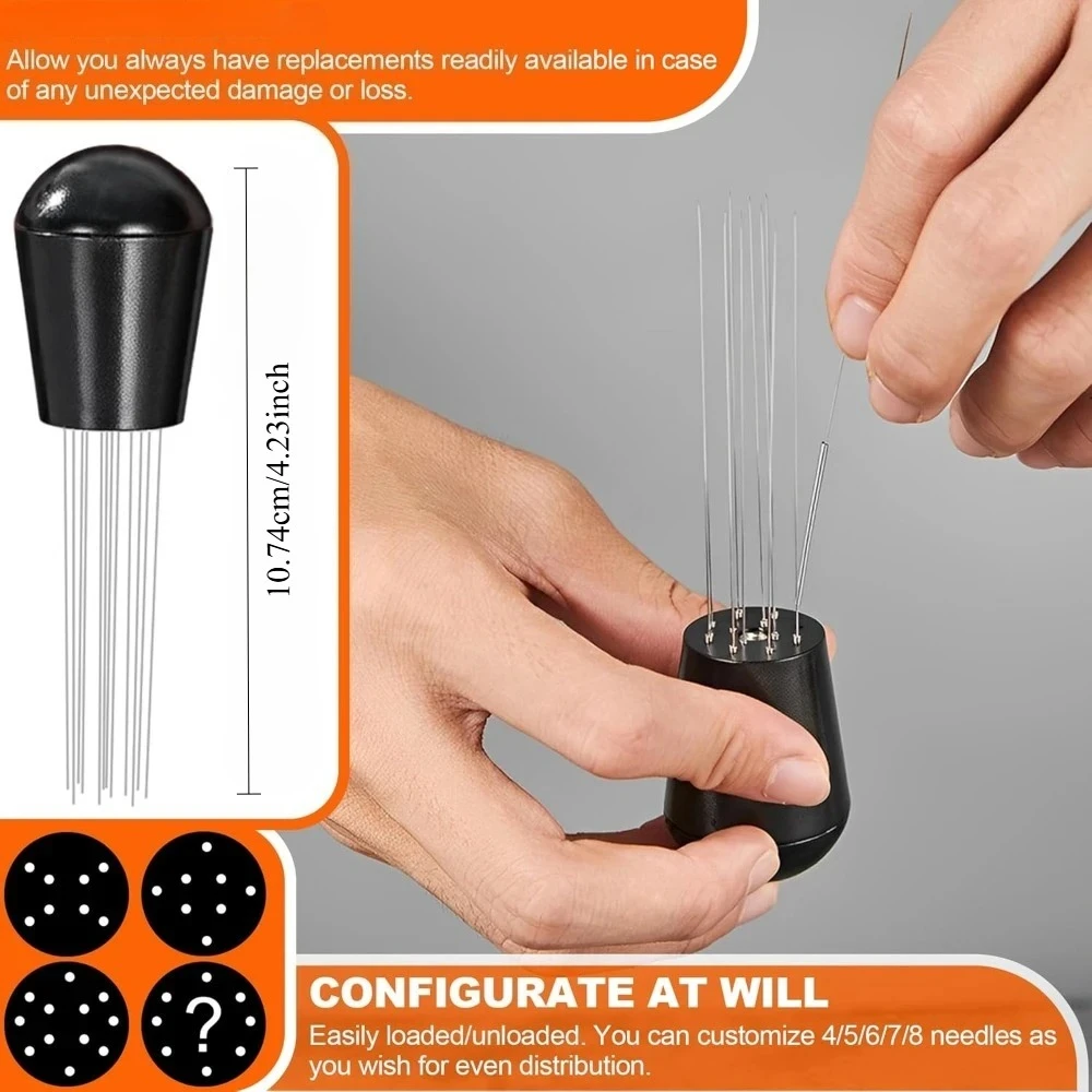 New model Espresso Dispensing with Magnetic Holder coffee distribution needle for Extraction and Improved Espresso Quality