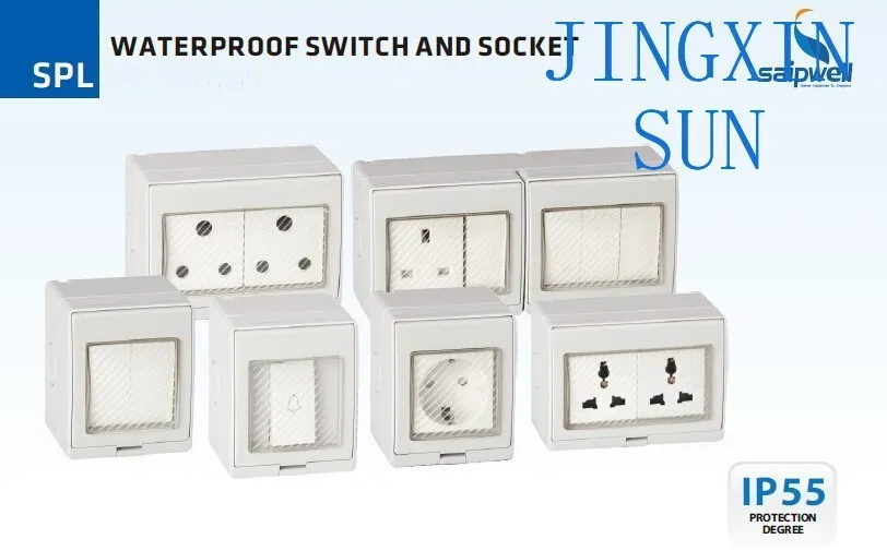 2 ways single control Open power distribution socket