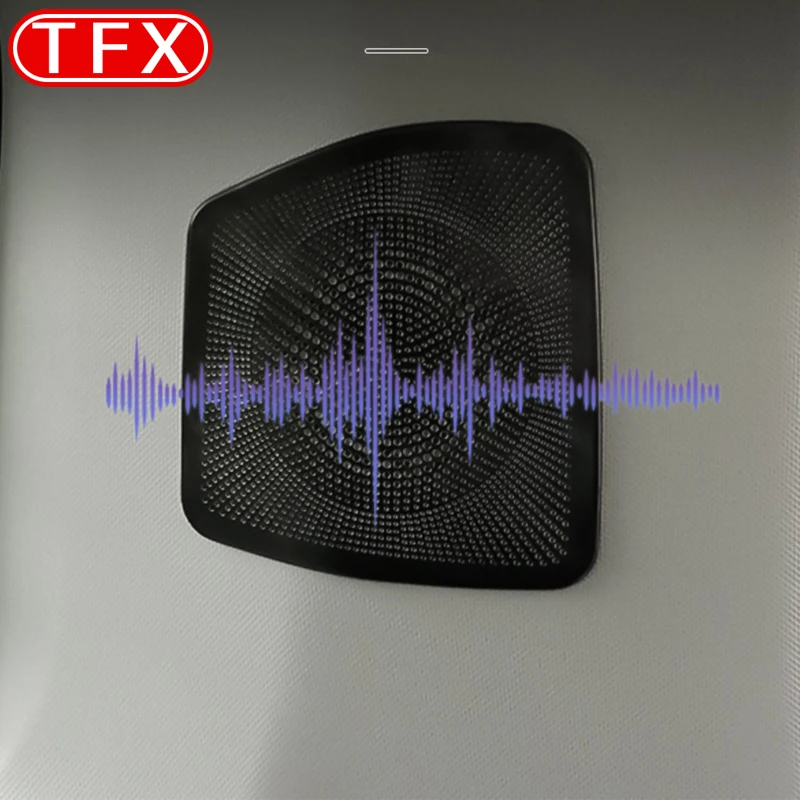 Untuk Chery ICAR 03T Aksesori Mobil, instrumen penata penutup Panel klakson bingkai dekoratif penutup Speaker baja tahan karat