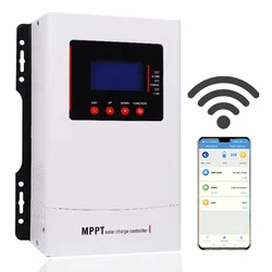 New 12V/24v/36v/48v Auto MPPT Solar Charge Controller 30A 40A 60A 80A 100A Amp Solar Panel Charger Controllers with WIFI