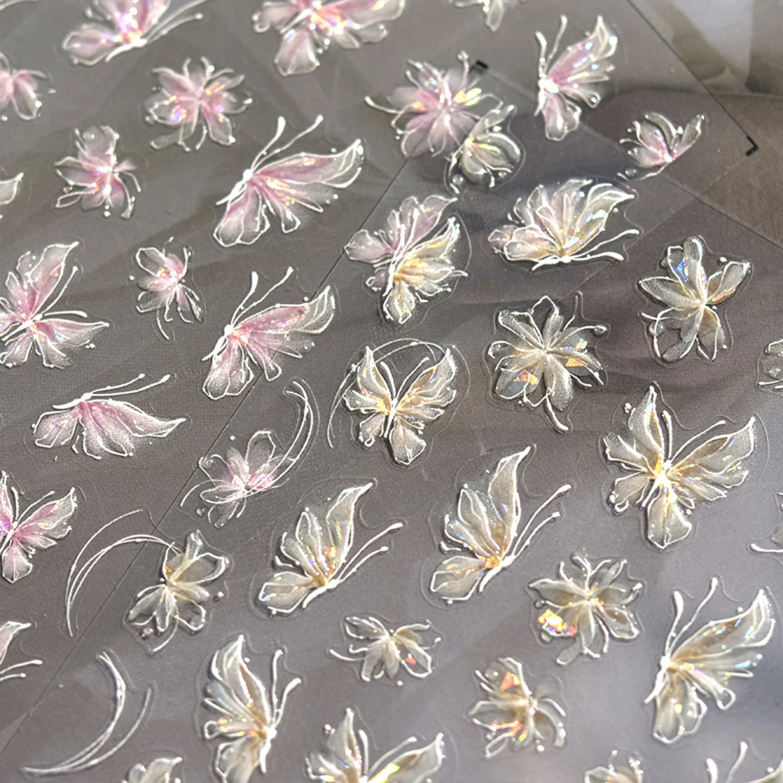 DIY nagelstickers Fairy Butterfly Nail Art Tips zelfklevende Butterfly Design nagelstickers voor dames manicure accessoires