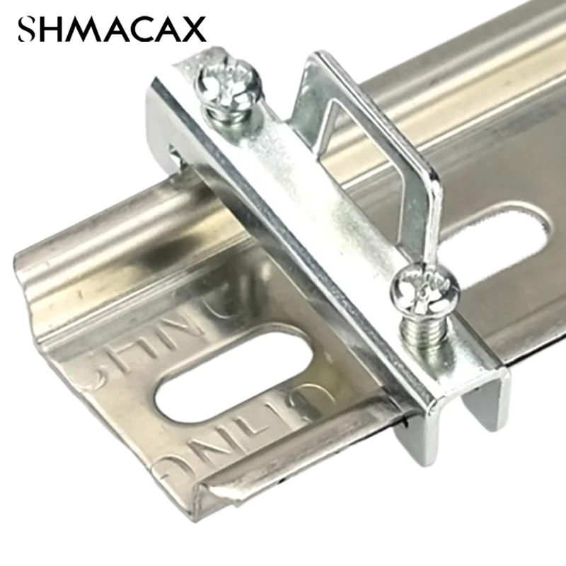 10pcs Universal Terminal Blocks End Stoper Rail End Screw Clamp Terminal Fixed Block Grey