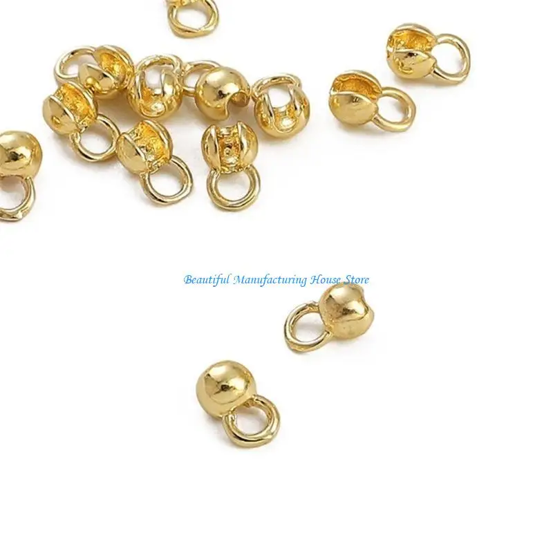 E56A مجموعة من 10 وصلات سلسلة كروية ذات مشبك تثبيت عملي للأساور والقلائد المصنوعة يدويًا ومستلزمات المجوهرات