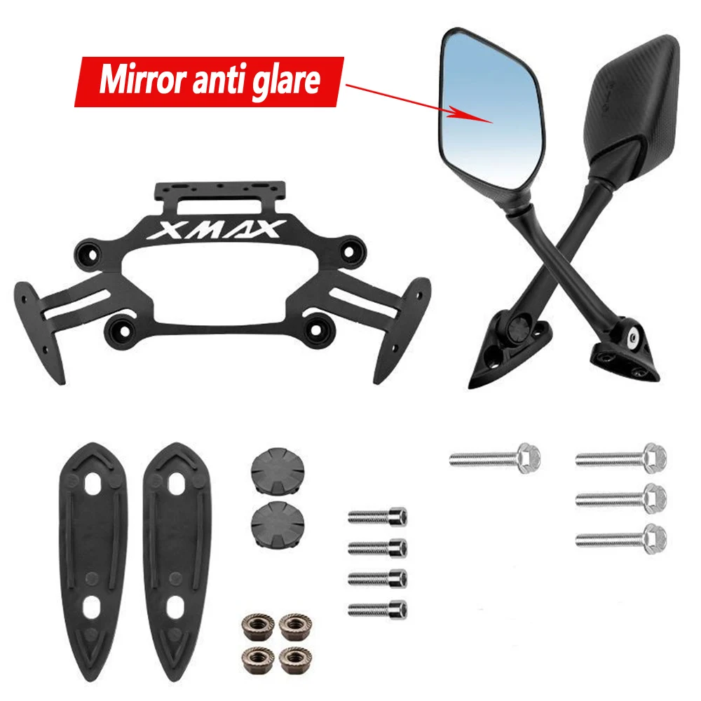 

Rearview mirror forward bracket For Yamaha 2017-2022 XMAX250 xmax300 foldable mirror forward code navigation bracket
