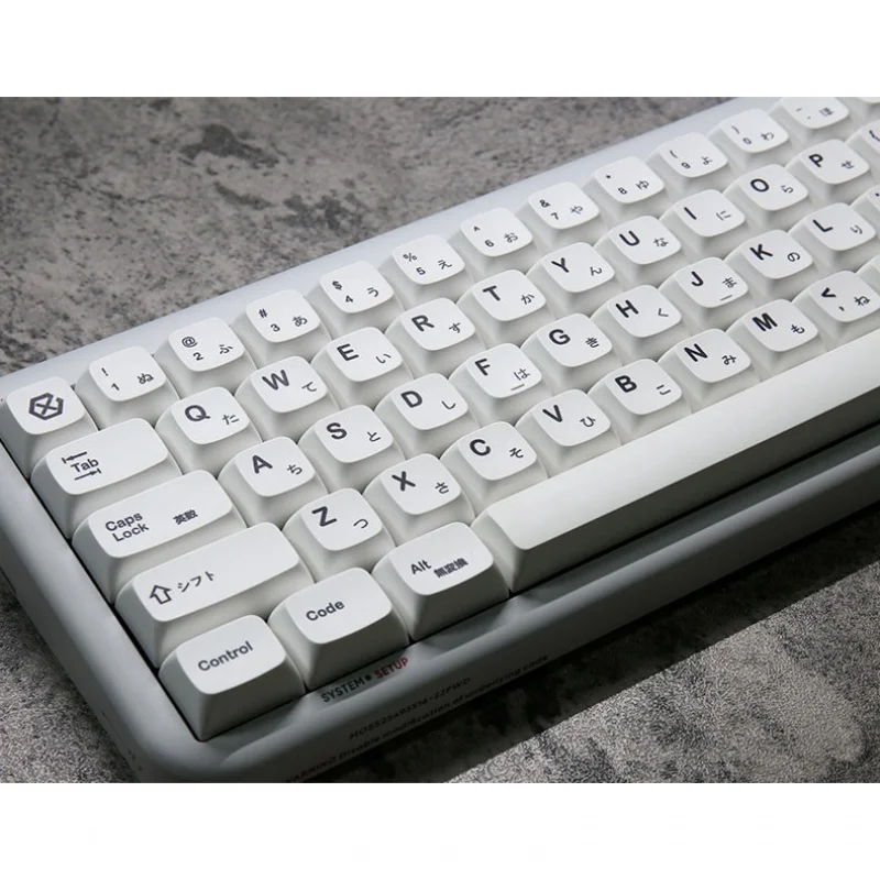 Branco minimalista keycaps xda perfil corante-sublimação pbt keycap 135 teclas