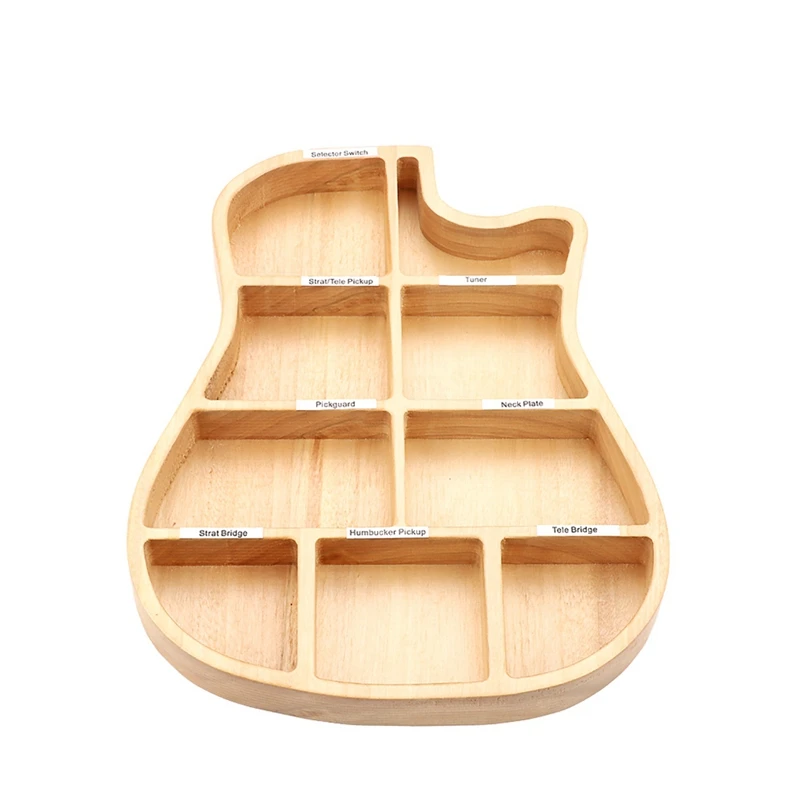 Wooden Guitar Parts Plectrum Storage Box Personalized For Guitar Replacement Parts Accessories