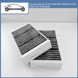 Cabin Filter A1668300318 for Mercedes GL-CLASS X166 2012-2019/M-CLASS W166 2011-2015 Model Car Carbon Fiilter A1668307201