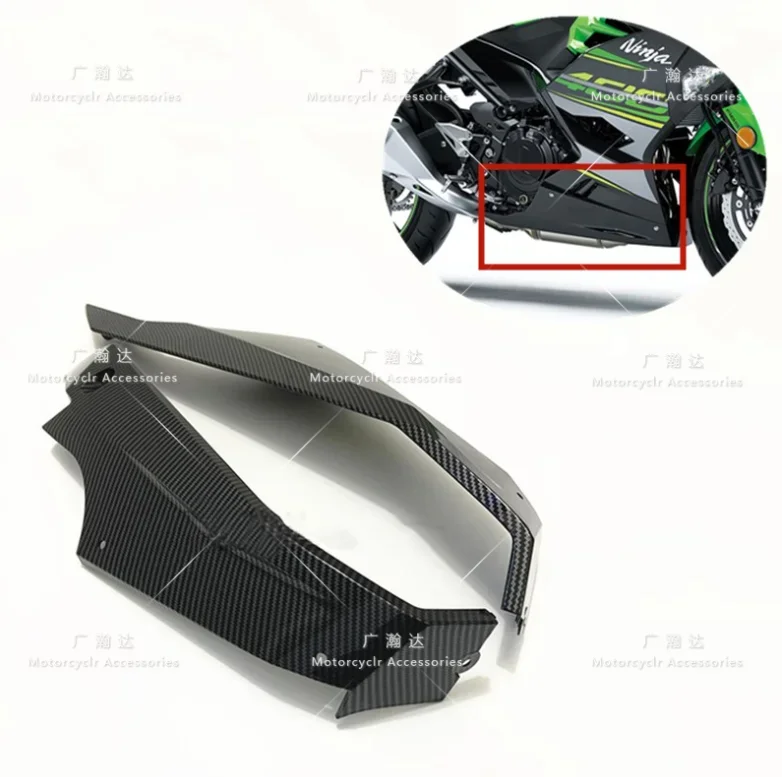 Carbon fiber paint Lower Side Fairing Cowl Panel Cover Fit For KAWASAKI NINJA400 EX-400 2018-2020