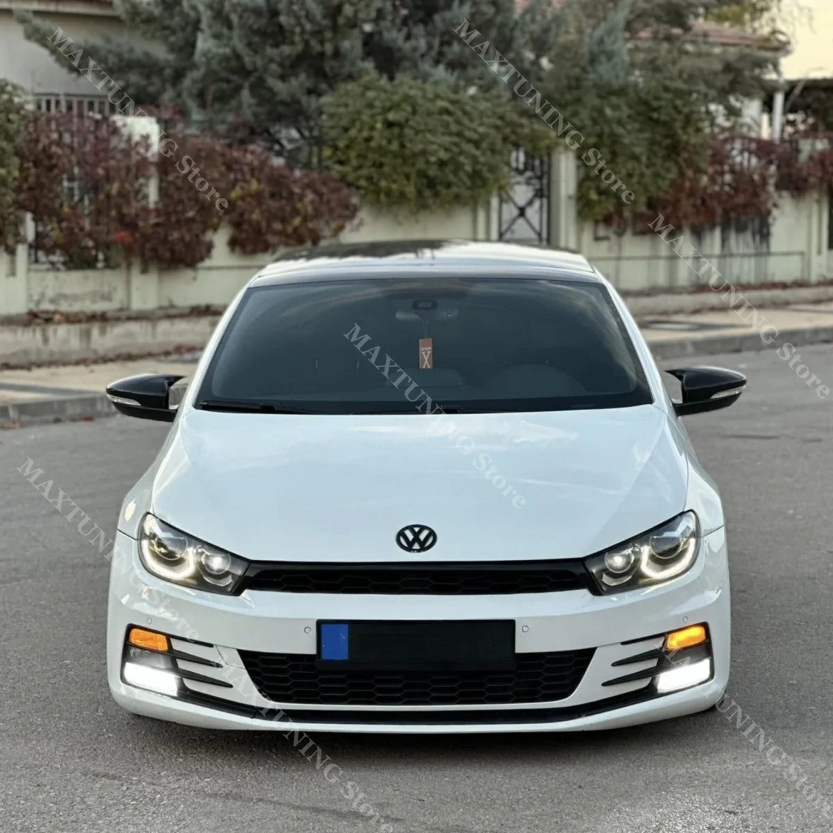 2 pçs mp espelho capa lateral retrovisor para volkswagen scirocco mk3 mk3.5 r tsi tdi 2008-2017 kit corpo ajuste gloss abs uv casaco