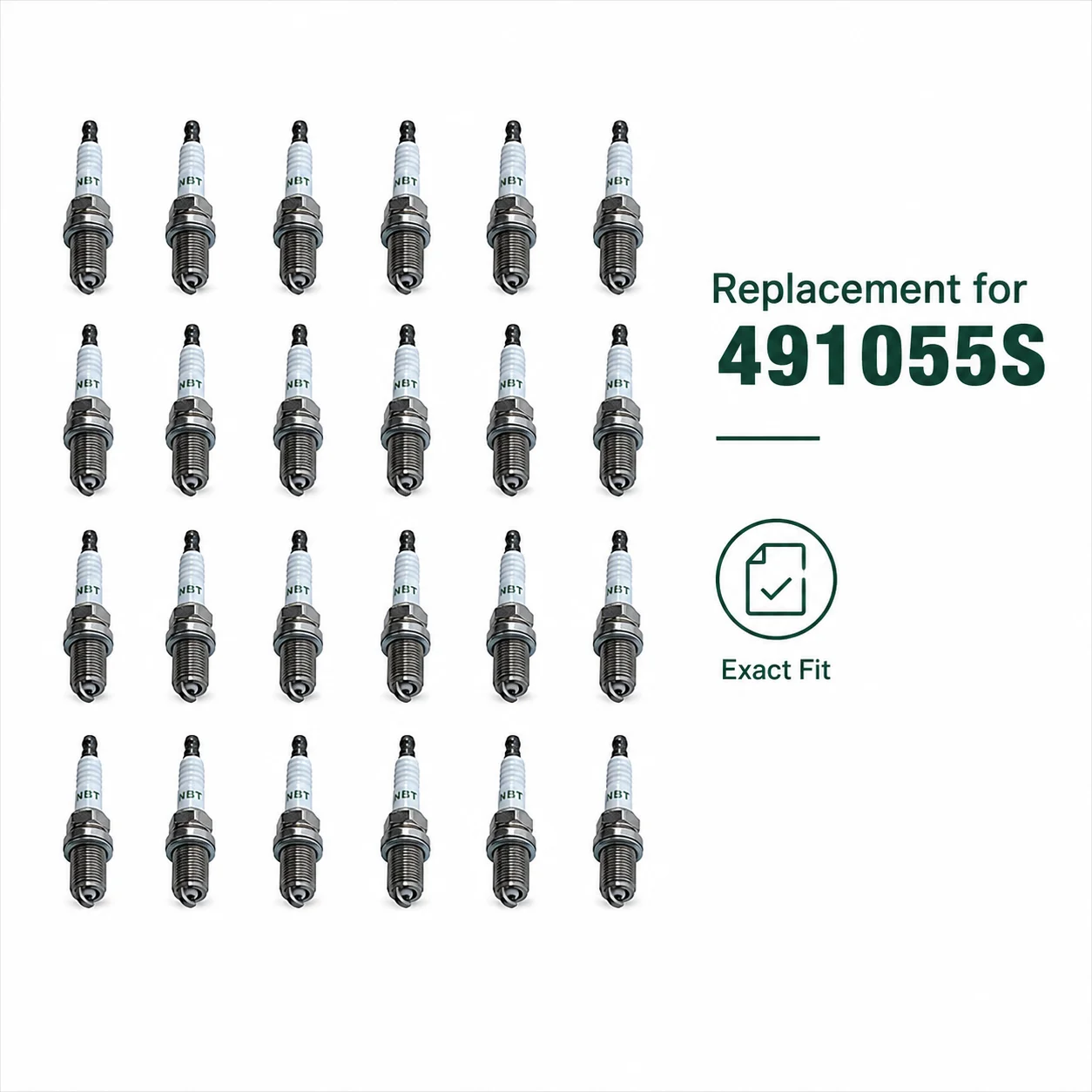 24 Pack Spark Plug Fits Champion RC12YC NGK BCPR6ES Torch KR5TC MTD 759-3336 John Deere M78543 Lawn Mower Ignition Tune Up Kit