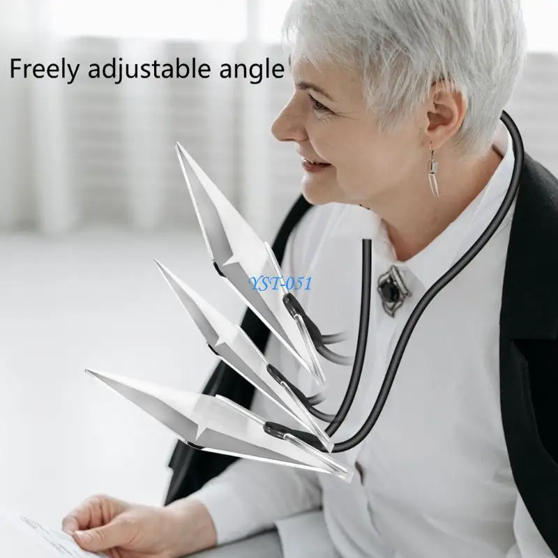 

E15A Lightweight Neck Magnifier Convenient Glass Flexible Gooseneck Full Page Glass for Various Tasks