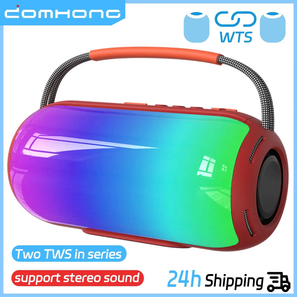 

30W Portable Bluetooth Speaker Outdoor Waterproof Wireless TWS Subwoofer with Breathing Lamp,TF Card Playback, MP3 Music Player