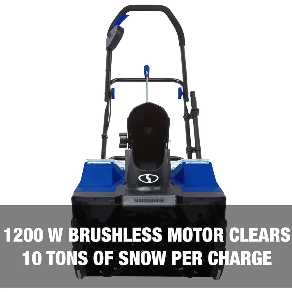 Cordless Snow Blower and Melter with Electric Engine Type, 24 Volt, Blue