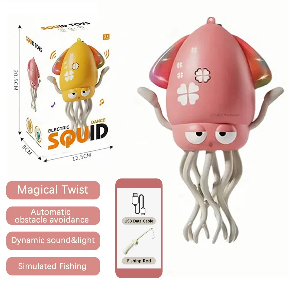 Dansende Octopus Kid Elektronisch huisdierspeelgoed Cartoon Interactief elektronisch huisdier met muzieklicht Kinderspeelgoed Kerstcadeaus
