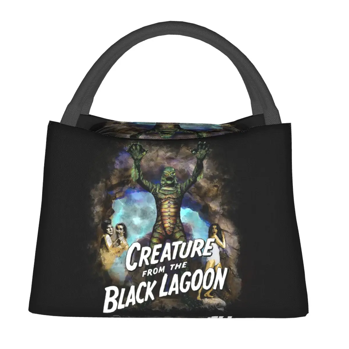 Creature From The Black Lagoon Lunch Bags Insulated Bento Box Lunch Tote Picnic Bags Cooler Thermal Bag for Woman Kids School