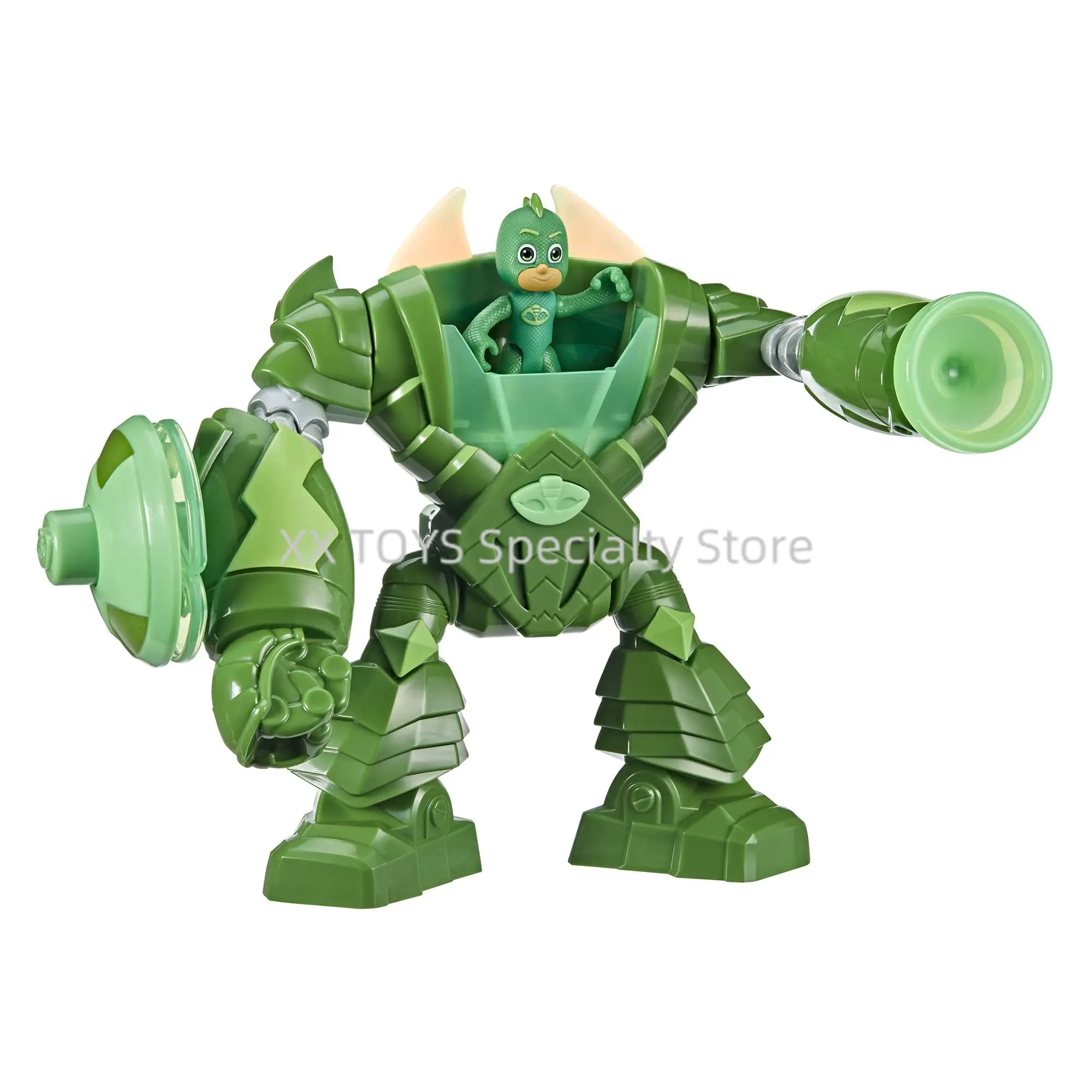 

Hasbro PJ Masks Robo-Catboy Robo-Gekko Preschool Toy With Action Figure With Lights and Sounds for Kid Toy Children Holiday Gift